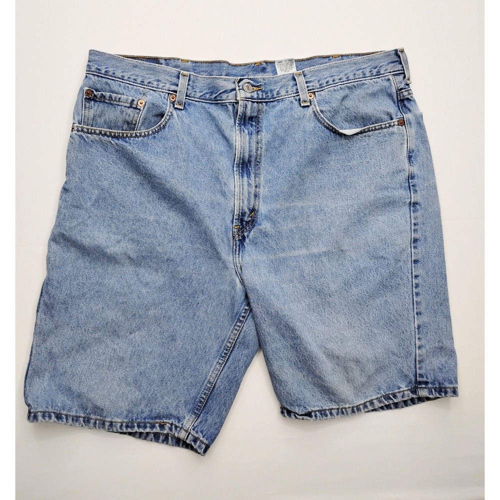 Levi's 505 Jorts Mens Denim Shorts Size 40 Distressed Medium‎ Wash 9in Y2K